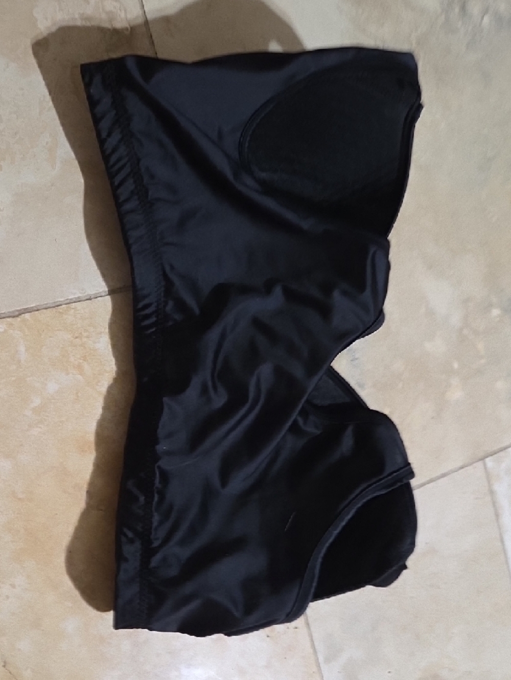 Lot of 2 Black Padded Bras | Pullover + Front Closure | Unbranded Fit Like XL - Picture 5 of 5
